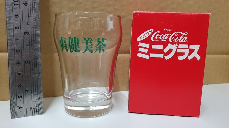 日本可口可樂爽健美茶玻璃杯