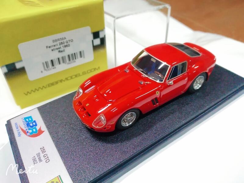 BBR CALSITO BBR56YL Ferrari 250 GTO STREET 1/43, édition Limitée 14/20, Base Cuir, Jaune