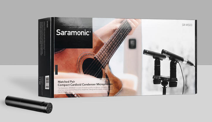 [瘋相機]【Saramonic 楓笛】心型小振膜電容式麥克風 SR-M500公司貨