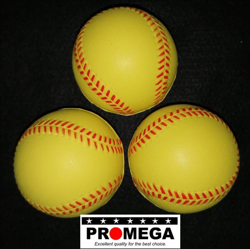 樂樂棒球 安全棒球 PU發泡.7公分 一顆價 黃色 噴線