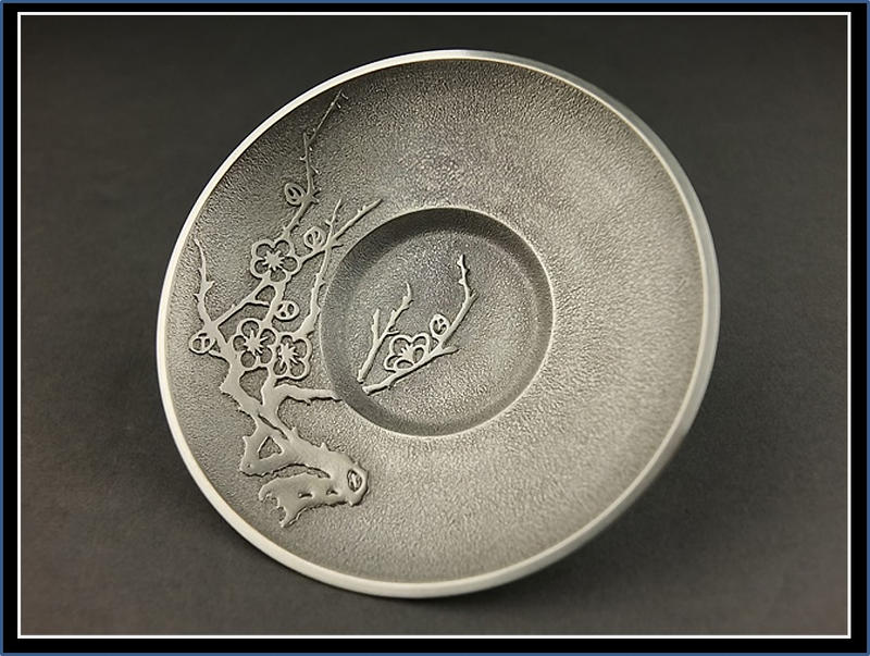 Yahoo!オークション 鍛栄造 純錫 五君子 茶托 5客セット 共箱