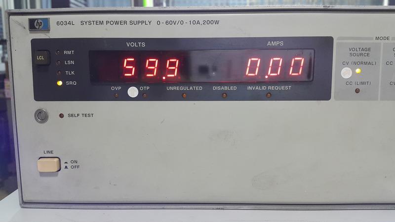 HP6034L System Power Supply 0-60V 0-10A 200W 全數位式系統電源供應器歡迎自取