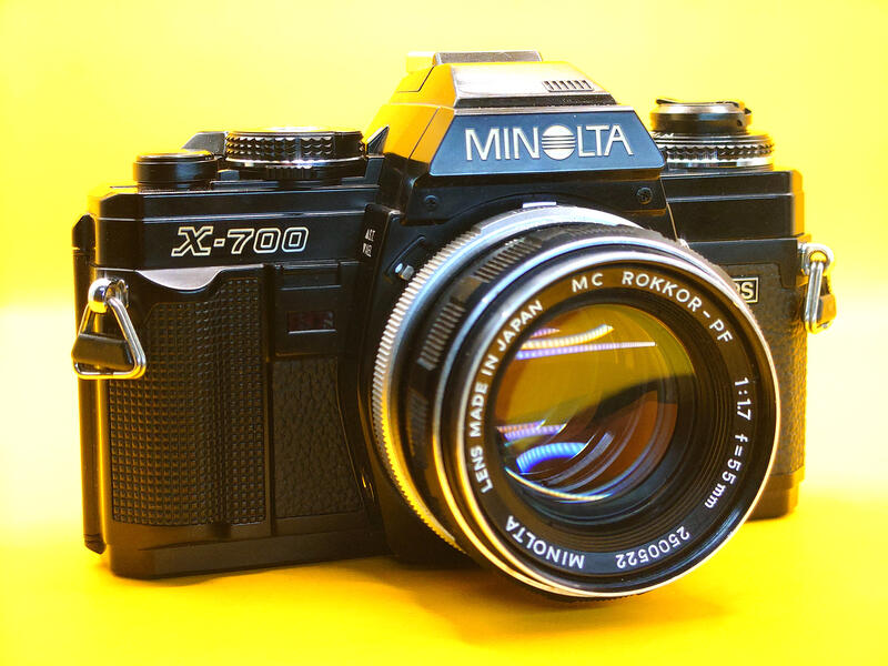 minolta x700 X-700+50mm f1.7 保固一個月 底片 單眼 相機 (#1389261)