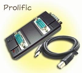 Prolific - USB To 3 Ports RS-232 box (USB to 3埠RS-232轉接盒)，支援 Vista，ROHS，外銷線材◎比特電腦 AUM310