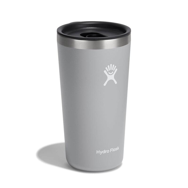 【Hydro Flask】20oz 591ml 保溫隨行杯 (粉灰)滑蓋咖啡杯 保溫杯 保冷杯 保溫瓶 TUMBLER