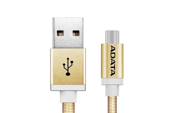 威剛 ATADA  Micro USB Cable  編織線 2.4A 充電 傳輸線-(金色) A9 X9 ASUS Z