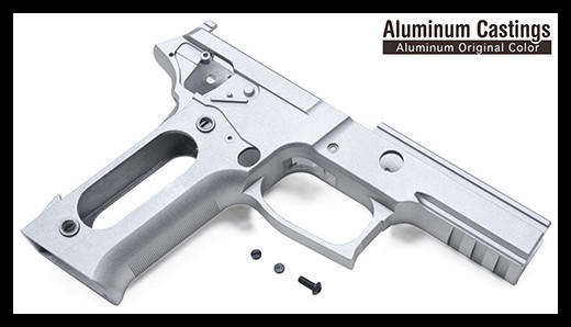 【原型軍品】全新 II 警星 MARUI P226 E2 鋁合金下槍身 無刻印 鋁合金原色