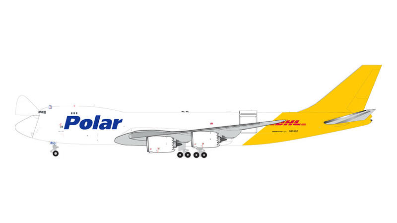 鐵鳥俱樂部 GeminiJets 1/400 博立航空 Polar DHL 747-8F N853GT 開鼻頭