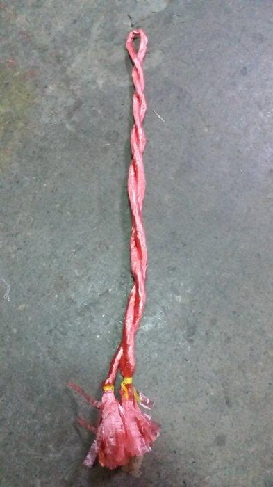 塑膠地巾 黃色／紅色塑膠繩 一束約50條 捆綁用 綁東綁西_粗俗俗五金大賣場