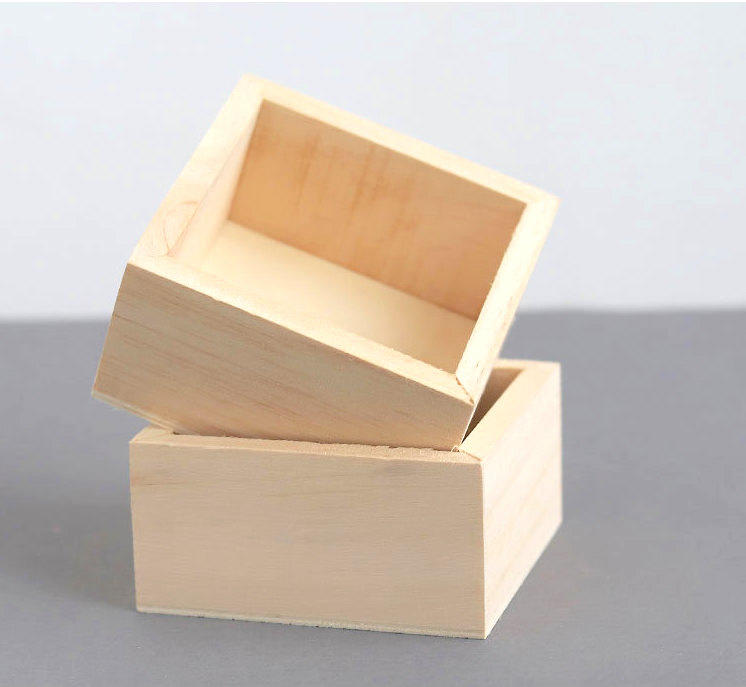 收納盒 Boozakka 單格 單層 桌上收納盒 木盒 置物盒 單層收納 淺木色 原木 方型 方形 OTU07D3