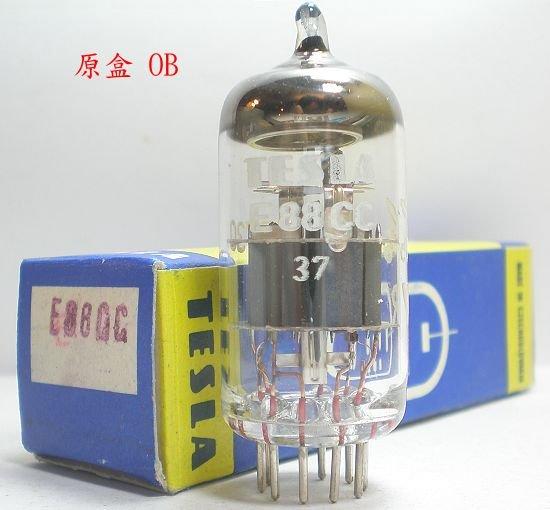真空管Tesla E88CC =6922~E188CC ECC88,白印,古典管,灰隔版