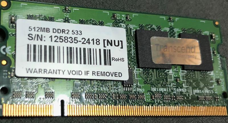 DDR2 512MB 創先 Transcend