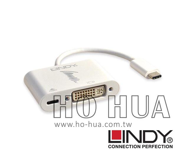 《響音音響專賣店》林帝 LINDY 43195 USB3.1 Type C 轉 DVI(帶DP功能)