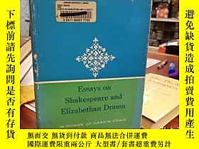 古文物Essays罕見on Shakespeare and Elizabethan Drama: In Honor of 