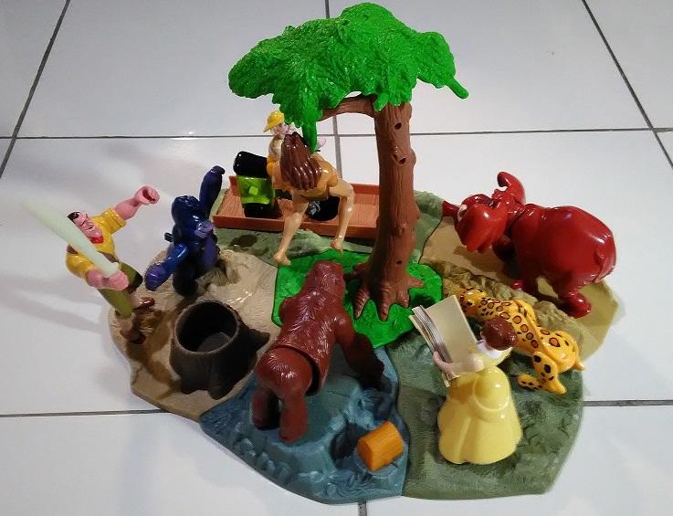 (酷精品) 古董玩具 麥當勞 1999 年出 森林之王 泰山樂園 套裝組合玩具 絕版品