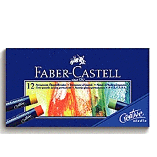 【UZ文具雜貨】德國進口 Faber-Castell輝柏 STUDIO創意工坊油性粉彩條 12色(127012)另有24色36色