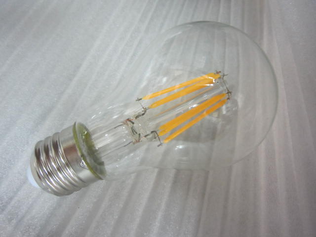 愛迪生LED鎢絲燈泡110V8W~A60黃光