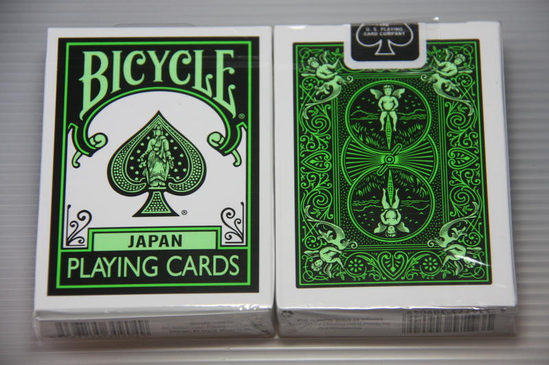 BICYCLE JAPAN 撲克牌 BLACK GREEN 黑綠