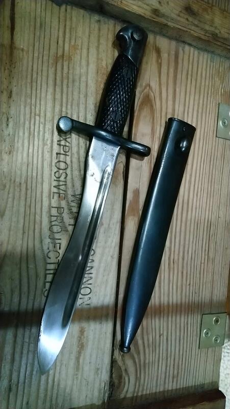 二戰西班牙真品 M1941刺刀 (刀鞘刀刃對號) | 露天市集 | 全台最大的網路購物市集