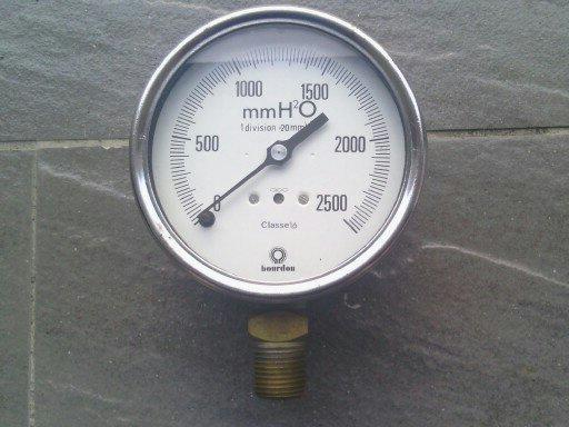 法國巴登BOUR DON微壓錶.溫度計...微壓錶4" 250.400.mmH2O微壓錶一次購買二顆1600元免運費。