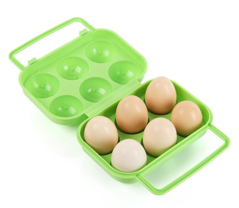 雞蛋 收納盒 防破 便攜 露營 野餐 外出 可用 6格 ＊水蘋果＊ C-468