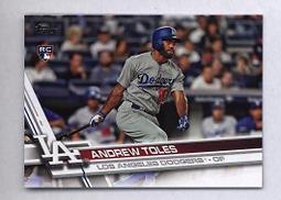  2017 Topps #454 Andrew Toles RC Dodgers Baseball