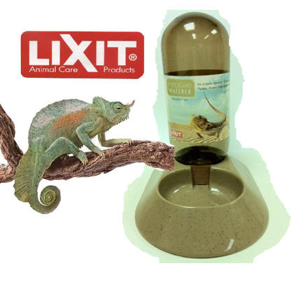 立可吸烏龜蜥蜴兩棲爬蟲飲水器 自動飲水瓶 給水器-16 oz 大容量 (480cc.) 美國寵物第一品牌LIXIT