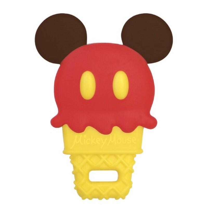 《朋友禮品》日本 阿卡將 迪士尼 米奇 冰淇淋 造型 矽膠 固齒器 咬咬樂 嬰兒 磨牙棒 甜筒 嬰兒玩具 米妮