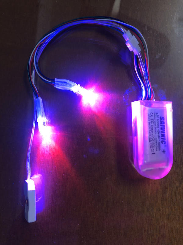 鴻億光纖#光纖專用超長效USB充電led多模式全彩小光源/每組含2顆led含充電線/不含光纖布