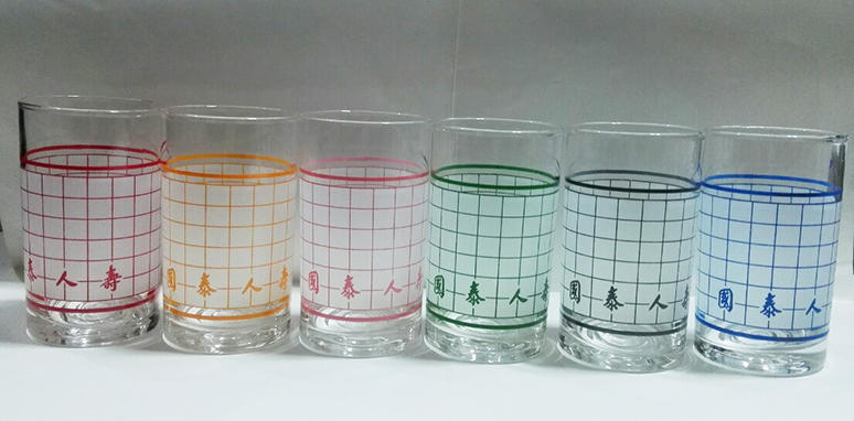 骨董食器餐具玻璃杯70年代到80年代玻璃杯水杯 全新商品各款單賣國泰人壽字樣水杯