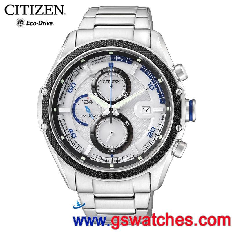 【金響鐘錶】全新CITIZEN星辰錶 CA0120-51A,光動能,計時碼錶,時尚男錶,日期,公司貨
