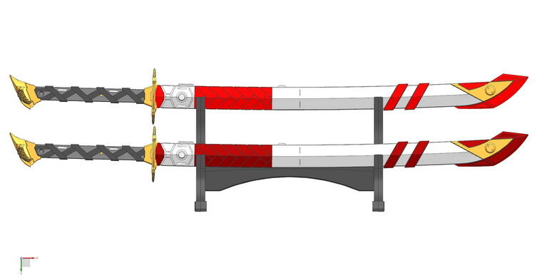 長尺 一字武士直刀 武具 刀装具 日本刀 模造刀 居合刀 - 武具