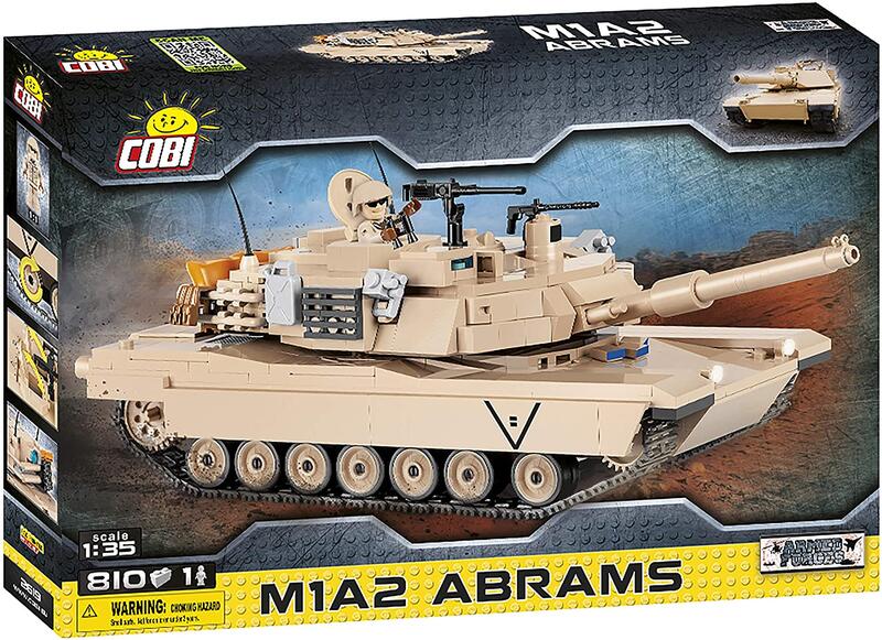 【史派克工廠】現貨 COBI-2619 積木 陸軍 坦克車 M1A2 Abrams艾布蘭主力戰車 樂高 lego