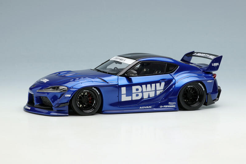 1/43 MakeUp LB017C Liberty Walk LB WORKS GR SUPRA Candy Blue | 露天市集 | 全 ...
