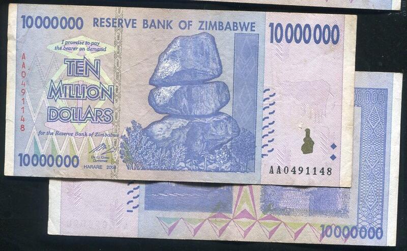【紙幣】Zimbabwe(辛巴威), P78 , 1000萬 , 2008 品相極美XF #208511 