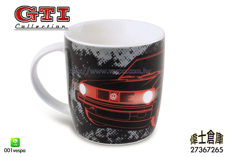 *偉士倉庫VW GTI collection福斯大眾精品BrisaGTI Coffee MUG 咖啡杯馬克杯Volks
