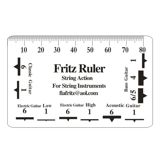 ☆唐尼樂器︵☆ Fritz Ruler 吉他尺規 弦距 測量尺 測量卡 調整弦距 專用 吉他 電吉他 貝斯 Bass