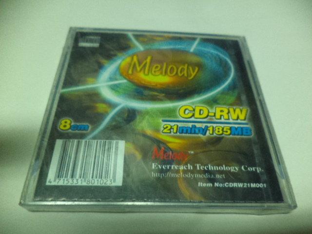 露天二手3C大賣場 MeIody 8cm CD-RW 21mim/185MB磁片 IMATION NO3M磁片4片400元