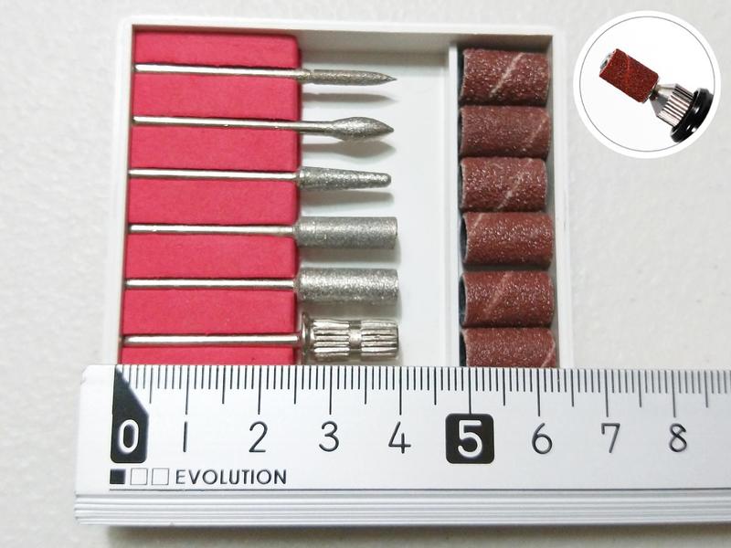 【小劉雜貨】12件☺金鋼砂磨針♥柄徑2.35mm砂輪磨頭❣刻字筆☻雕刻筆❤美甲打磨工具❥指甲修磨✌卸甲磨頭Γ砂圈ζ砂紙圈