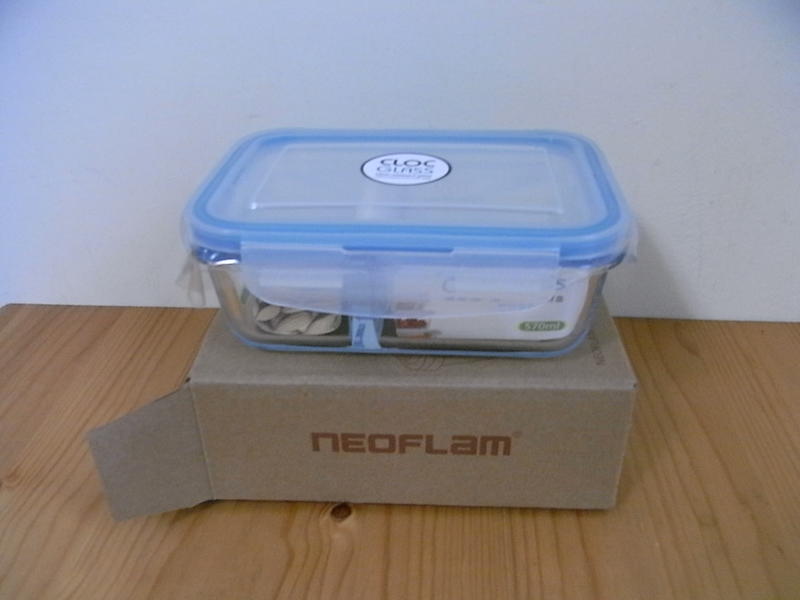 【小蕙二館】 NEOFLAM分隔耐熱玻璃保鮮盒570ml