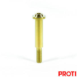 PROTI 鈦合金螺絲M6L43 B牌 RCS拉桿螺絲 螺牙加長版 金色版(M6L43-RCS01)