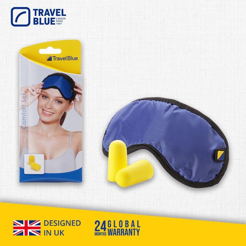 【Travel Blue 藍旅 】眼罩+耳塞 舒眠套組 眼罩耳塞 旅行配件 (全球24個月保固)