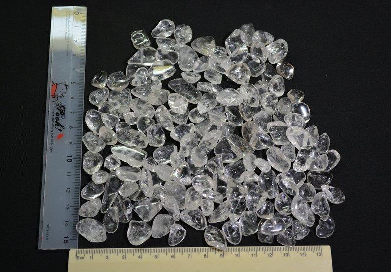 容際水晶  天然水晶 白水晶 碎石 滾石 250g