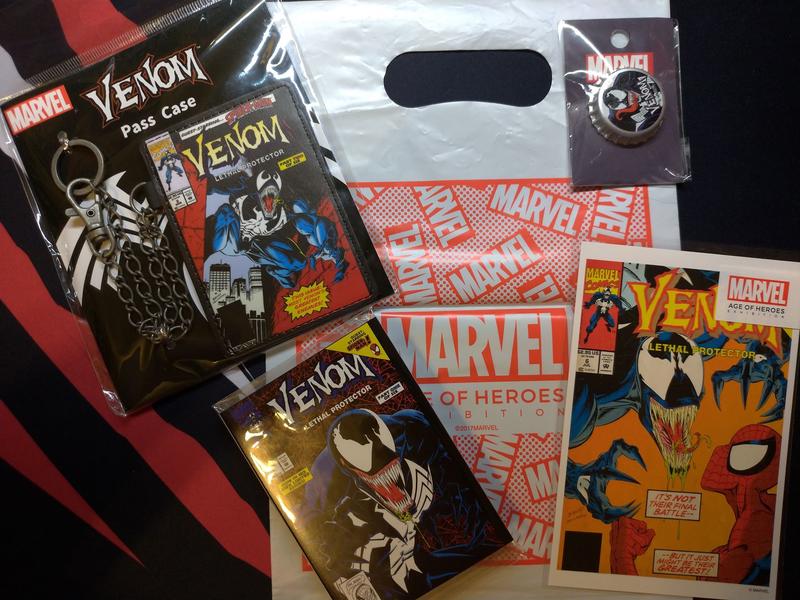 漫威 Marvel 猛毒Venom 日本周邊  卡套+瓶蓋磁鐵+便條紙(4入)+明信片 組合
