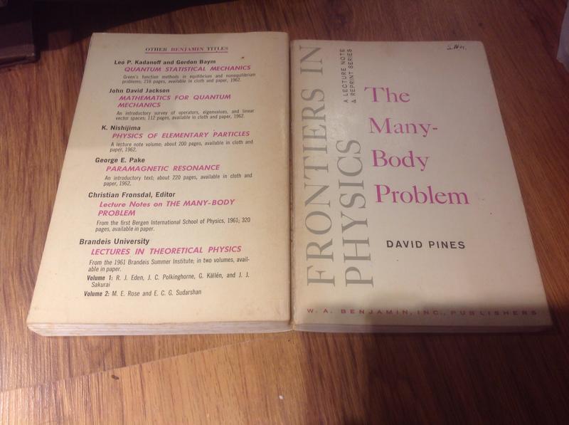 [book] 原版平裝本 the many body problem by david pines