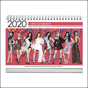 【 特價 】韓國進口 少時 Girls' Generation 少女時代 2020  2019 直立式照片桌曆