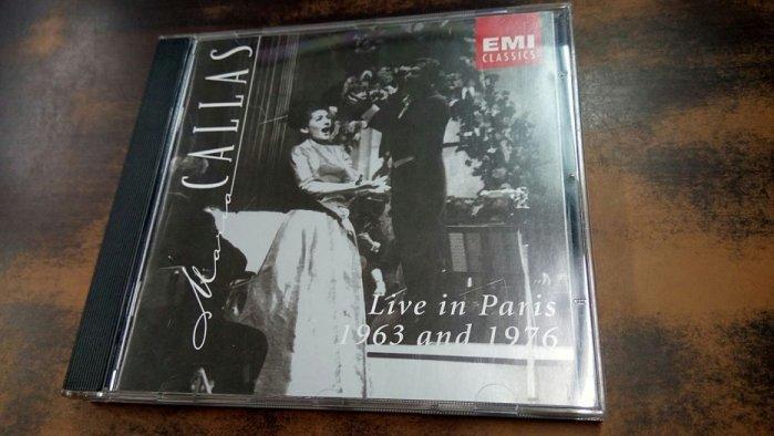  Callas 卡拉絲 Live in Paris 1963 & 1976 卡拉絲 巴黎現場錄音 EMI