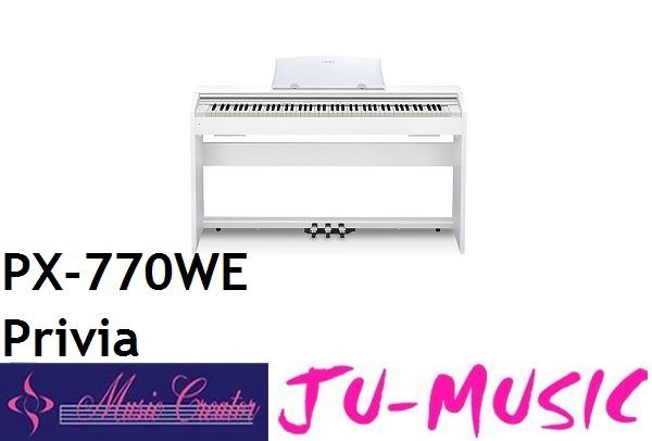 造韻樂器音響- JU-MUSIC - CASIO PX-770WE Privia  數位鋼琴 88鍵 『公司貨免運費』
