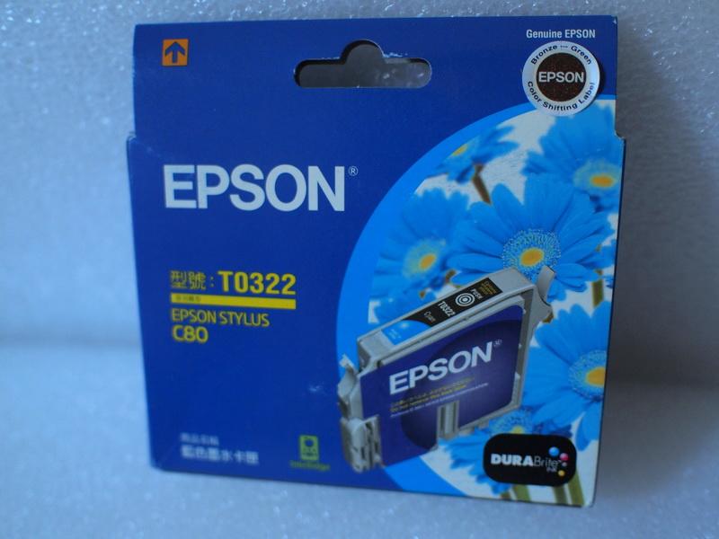 EPSON T0322原廠墨水匣[藍色 ]