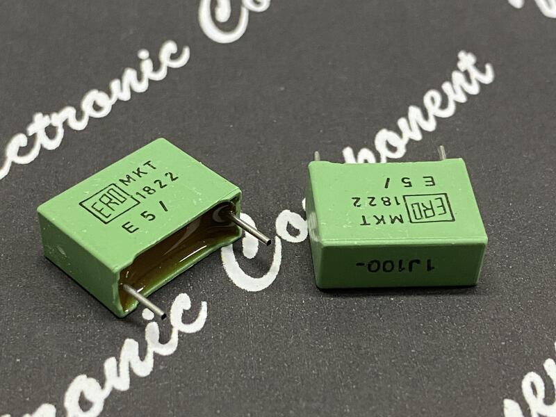 2 Condensatori Roederstein ERO MKT1822 1uF 400V 5% Passo 27.5mm - PCB Mount